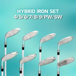 Complete Dames Hybride Golfset - IJzers 4 t/m SW