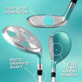 Complete Dames Hybride Golfset - IJzers 4 t/m SW
