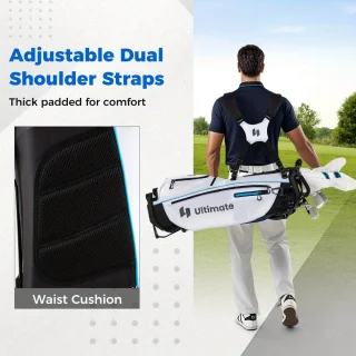 Complete Heren Golfset - Golfclubs en Standbag - Wit