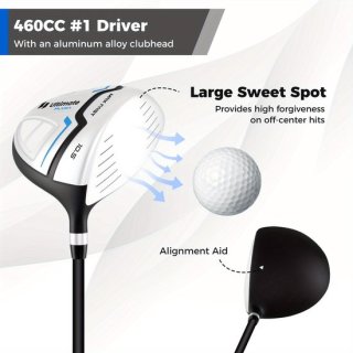 Complete Heren Golfset - Golfclubs en Standbag - Wit review