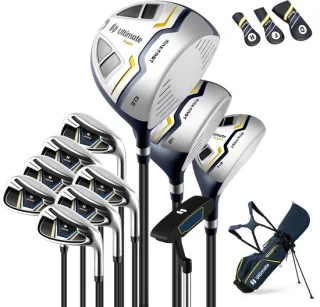 Costway 11-delige golfclubset voor heren rechtshandig