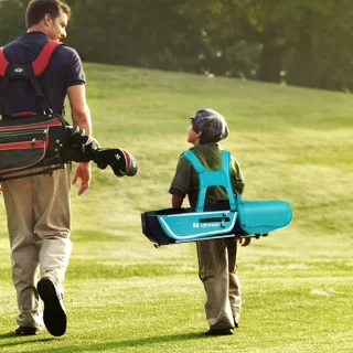 COSTWAY 6-delige kindergolfclubset rechtshandig met tas