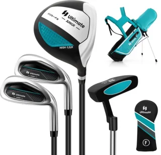 COSTWAY 6-delige kindergolfclubset rechtshandig met tas