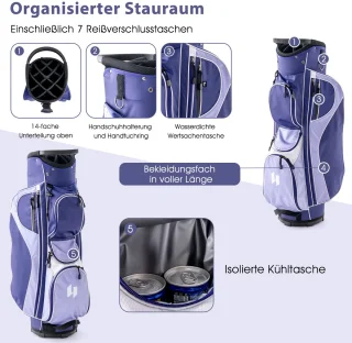 COSTWAY Complete Dames Golfclubset 11-delig Rechtshandig