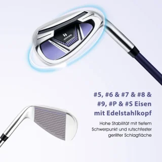 COSTWAY Complete Dames Golfclubset 11-delig Rechtshandig