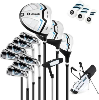 COSTWAY Golfset Heren: Complete 11-delige Set voor de Beginner tot Gevorderde