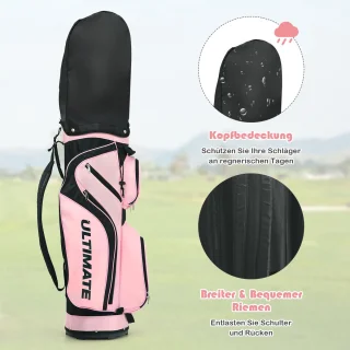 Costway Dames Golfclubset 9-delig Rechtshandig Roze