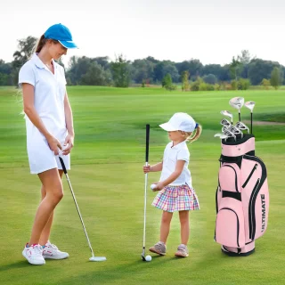 Costway Dames Golfclubset 9-delig Rechtshandig Roze