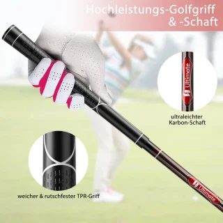COSTWAY Dames Golfclubset 9/10-delig Rechtshandig