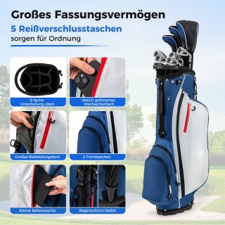 COSTWAY Golfclubset voor heren 9/11-delig rechtshandig