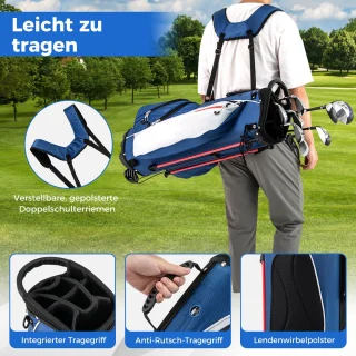 COSTWAY Golfclubset voor heren 9/11-delig rechtshandig