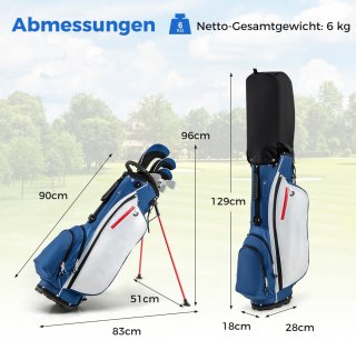 COSTWAY Golfclubset voor heren 9/11-delig rechtshandig