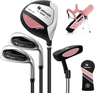 COSTWAY Kindergolfset Rechtshandig met Tas en Regenhoes