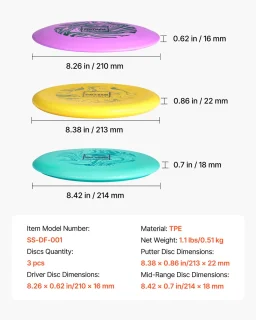 Discgolf Starterset 3-delig