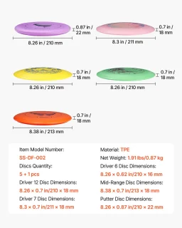 Discgolfset 5-delig - Startset