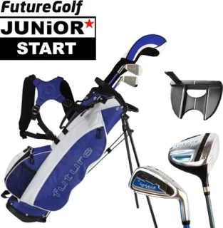 FastFold Future 5-delige junior golfset standbag blauw
