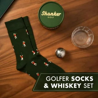 Wat vinden we goed aan de Geschenkset Golfsokken & Whiskyglas Heren