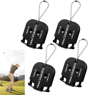 Golf dubbele teller - 55 x 5 cm - zwart