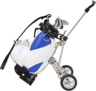 Golf Pen Set - 3 Vulpennen in Mini-golftashouder