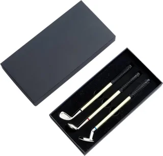 Golf pennenset 3 stuks zwart