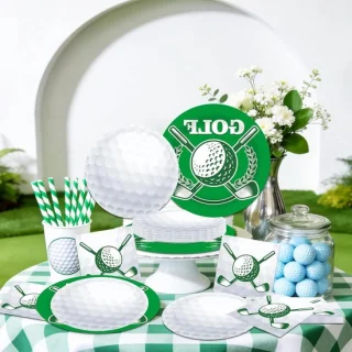 Golf Servetten & Borden - 20 stuks - Groen