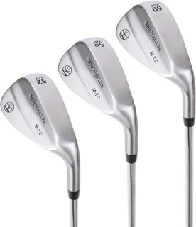 Golf wedge set gesmeed 52/56/60 graden zilver