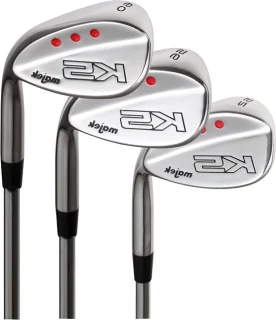 Golf wedges set - heren - senior flex stalen schacht - 35.5 inch - zilver