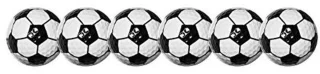 Golfballen Voetbaldesign - Set van 6