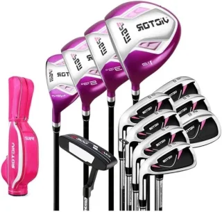 Golfclubset 12-delig Zwart