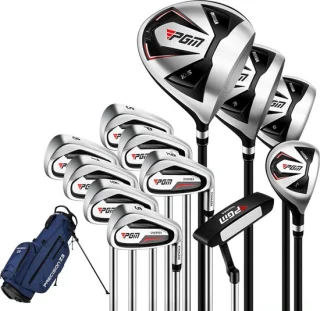 Golfclubset heren 12-delig zwart blauw