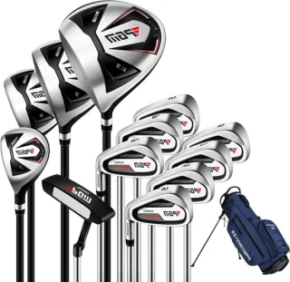 Golfclubset heren - 12 stuks - zwart blauw