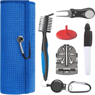Golfhanddoek en Reinigingsset - Golfaccessoireset