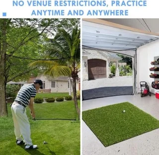 Golfnet golfoefennet & sportbarrièrenet zwart
