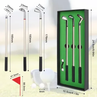 Golfpennenset - 3 stuks - multicolor