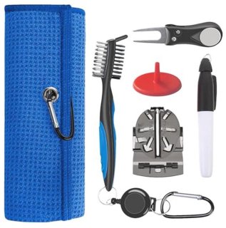 De Golfreinigingsset en Handdoek - Golfaccessoireset in één oogopslag