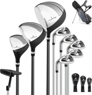 Golfset heren links grijs