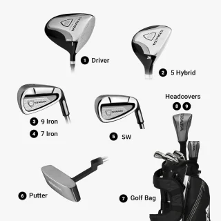 Golfset Intro 9-delig Heren Rechtshandig