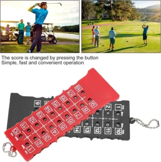 Golfteller set - 2 stuks - zwart rood