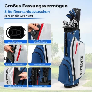 Wat vinden we goed aan de Heren Golfset Rechtshandig - Blauw