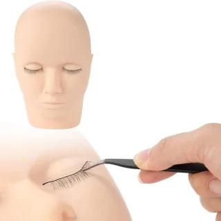 Lash Extension Training Practice Head Soft Rubber Model