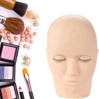 Lash Extension Training Practice Head Soft Rubber Model