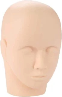 Lash Extension Training Practice Head Soft Rubber Model