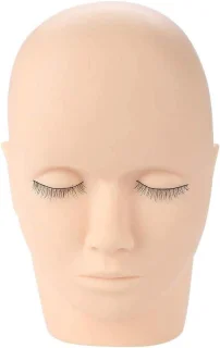 Lash Extension Training Practice Head Soft Rubber Model