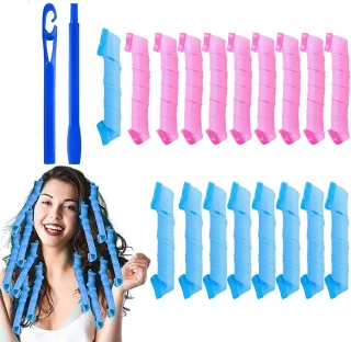 De Merkloos Haargolfset Haarrollers 18 spiralen (30 cm) in één oogopslag