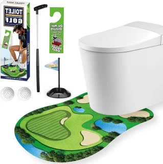 De Merkloos Toiletgolf Set - Mini Golf, Racket en 2 Ballen in één oogopslag