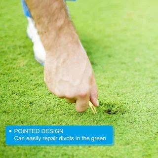 Metalen golf divot reparatie en green vork set (4 stuks)