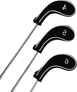 Neopreen Longneck Golfijzerhoezen 9-delig Zwart/Zilver