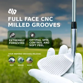 Wat vinden we goed aan de Set Golfwedges 52°/56°/60° - Satijnchroom