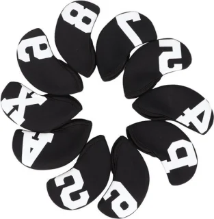 Set van 10 neoprene golf iron beschermhoezen
