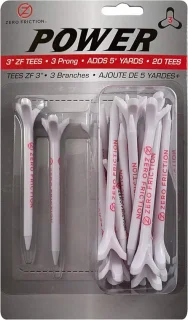 Set van 20 golf t-shirts 3 inch hoogte wit